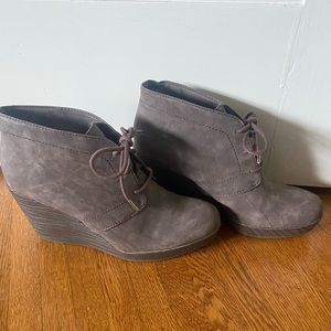 Dr. Scholl’s brown suede wedges, Nearly new (worn twice), size 10